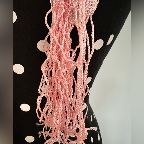 Anthropologie Pink Scarf w/ Tassels - Picture 4 of 4